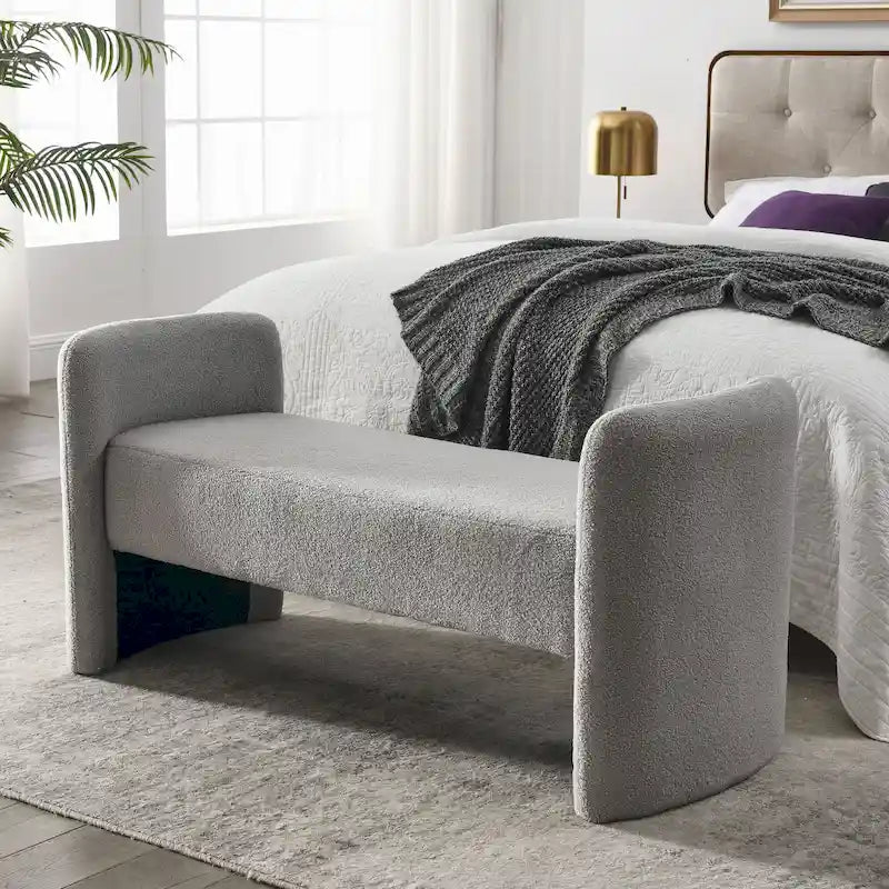 H-förmige, mit Polyester bezogene Bank mit modernem, vielseitigem Design