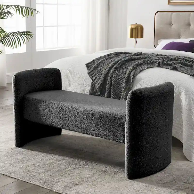 H-förmige, mit Polyester bezogene Bank mit modernem, vielseitigem Design