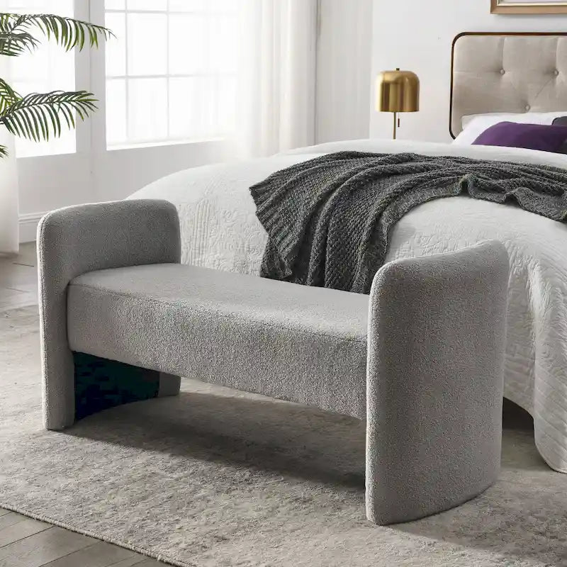 H-förmige, mit Polyester bezogene Bank mit modernem, vielseitigem Design