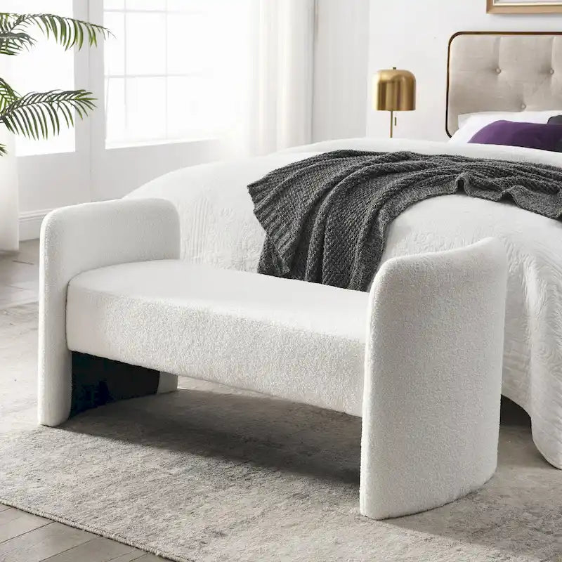 H-förmige, mit Polyester bezogene Bank mit modernem, vielseitigem Design