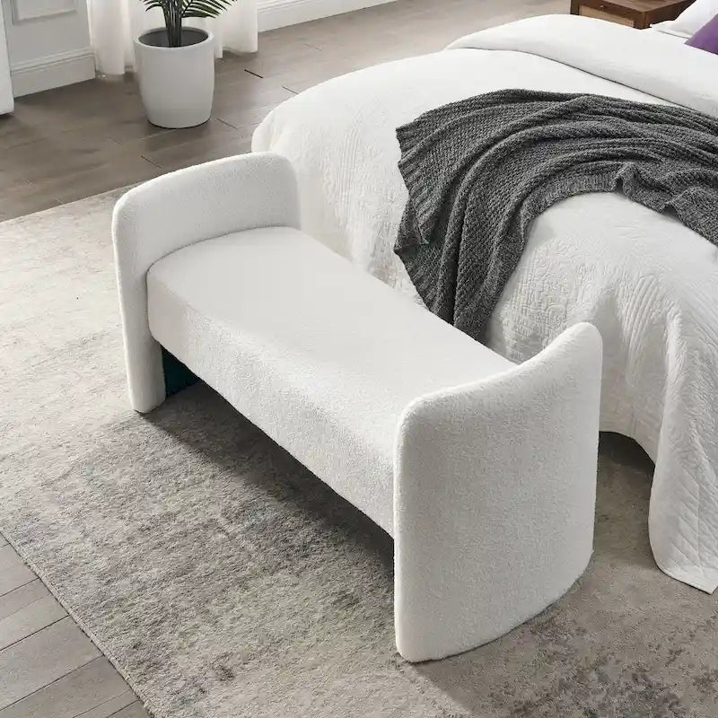 H-förmige, mit Polyester bezogene Bank mit modernem, vielseitigem Design