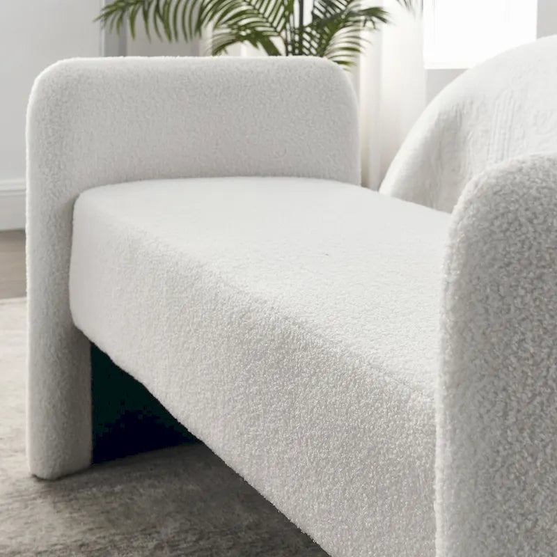 H-förmige, mit Polyester bezogene Bank mit modernem, vielseitigem Design