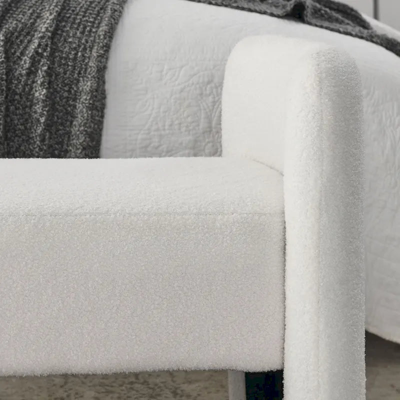 H-förmige, mit Polyester bezogene Bank mit modernem, vielseitigem Design