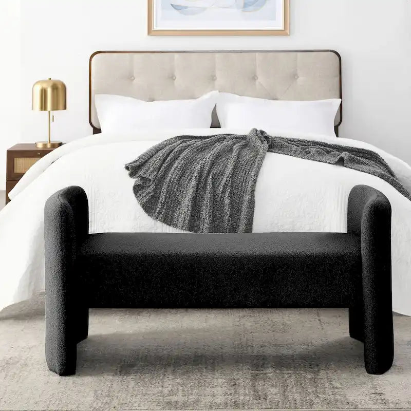 H-förmige, mit Polyester bezogene Bank mit modernem, vielseitigem Design