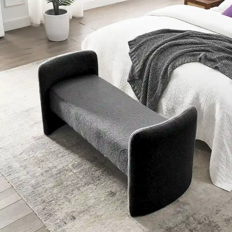 H-förmige, mit Polyester bezogene Bank mit modernem, vielseitigem Design