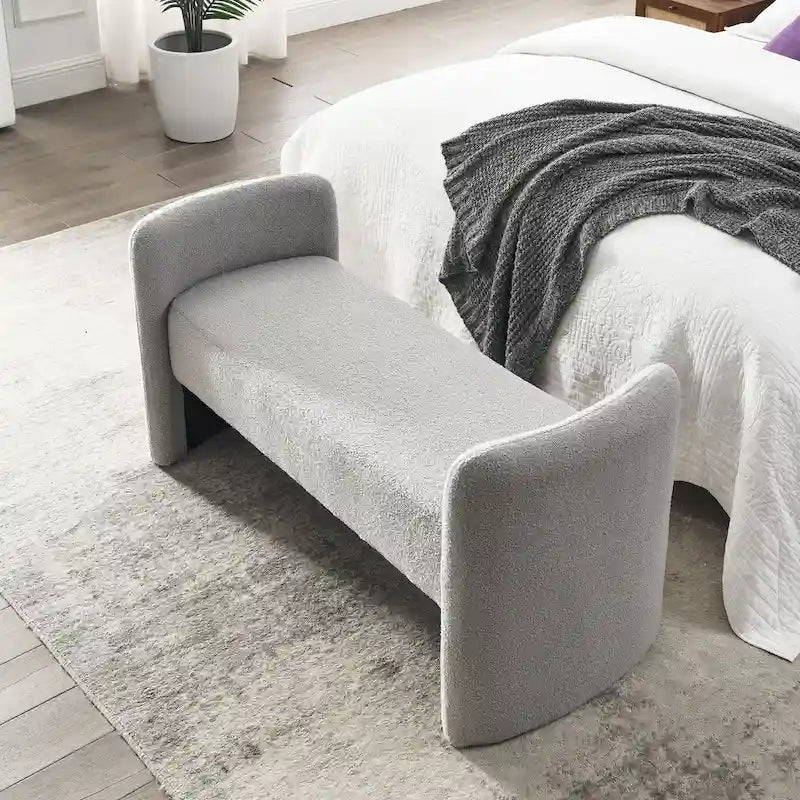 H-förmige, mit Polyester bezogene Bank mit modernem, vielseitigem Design