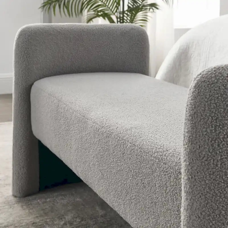H-förmige, mit Polyester bezogene Bank mit modernem, vielseitigem Design