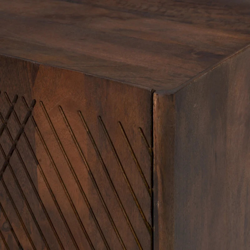 Akzent-Holzschrank mit Stauraum und verstellbarem Regal für das Esszimmer