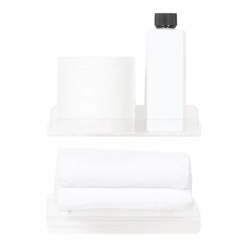 Acryl-Wandregale, Acrylregale für Badezimmer, Schlafzimmer, Wohnzimmer und Küche, Wandregale zur Aufbewahrung, transparent
