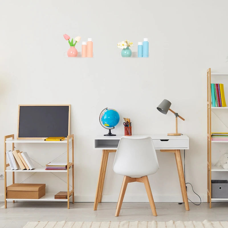 Acryl-Wandregale, Acrylregale für Badezimmer, Schlafzimmer, Wohnzimmer und Küche, Wandregale zur Aufbewahrung, transparent