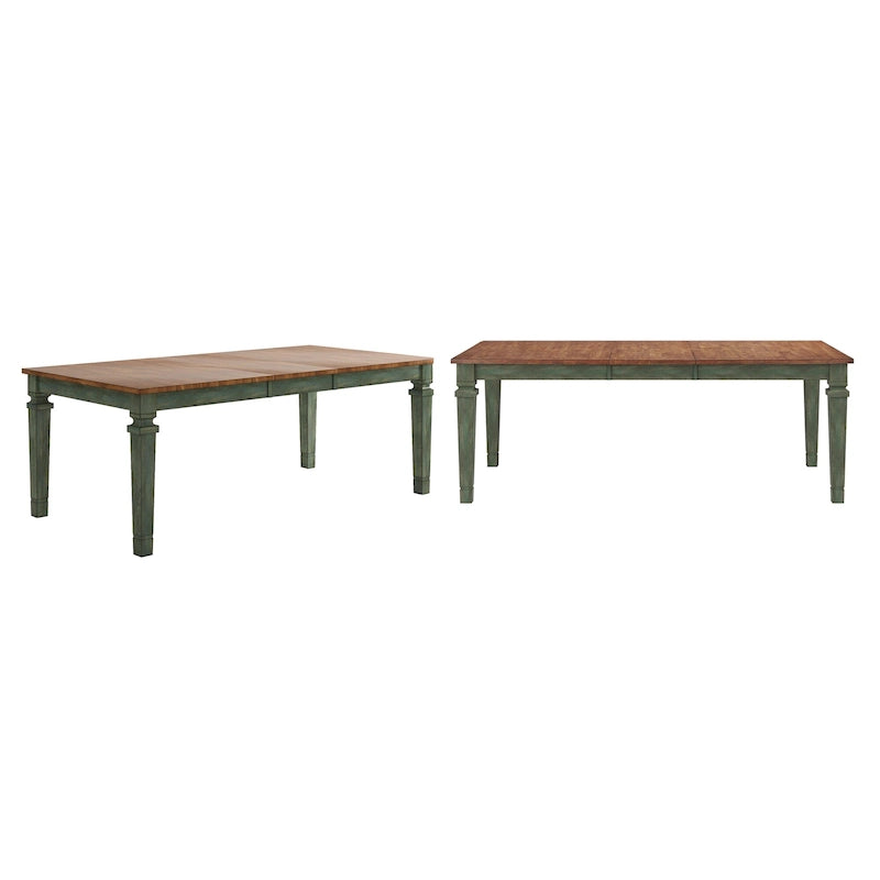 Ausziehbarer Massivholz-Esstisch – Eichendekor, 163-208 cm