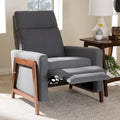 Mid-Century Stoff-Liegesessel
