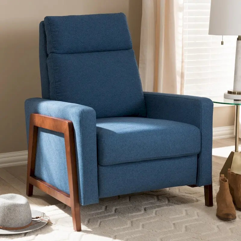 Mid-Century Stoff-Liegesessel