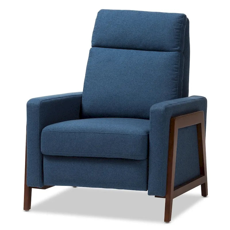 Mid-Century Stoff-Liegesessel