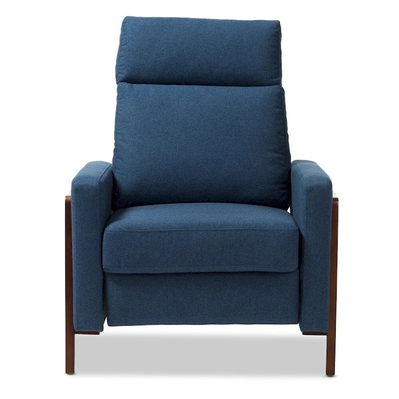 Mid-Century Stoff-Liegesessel