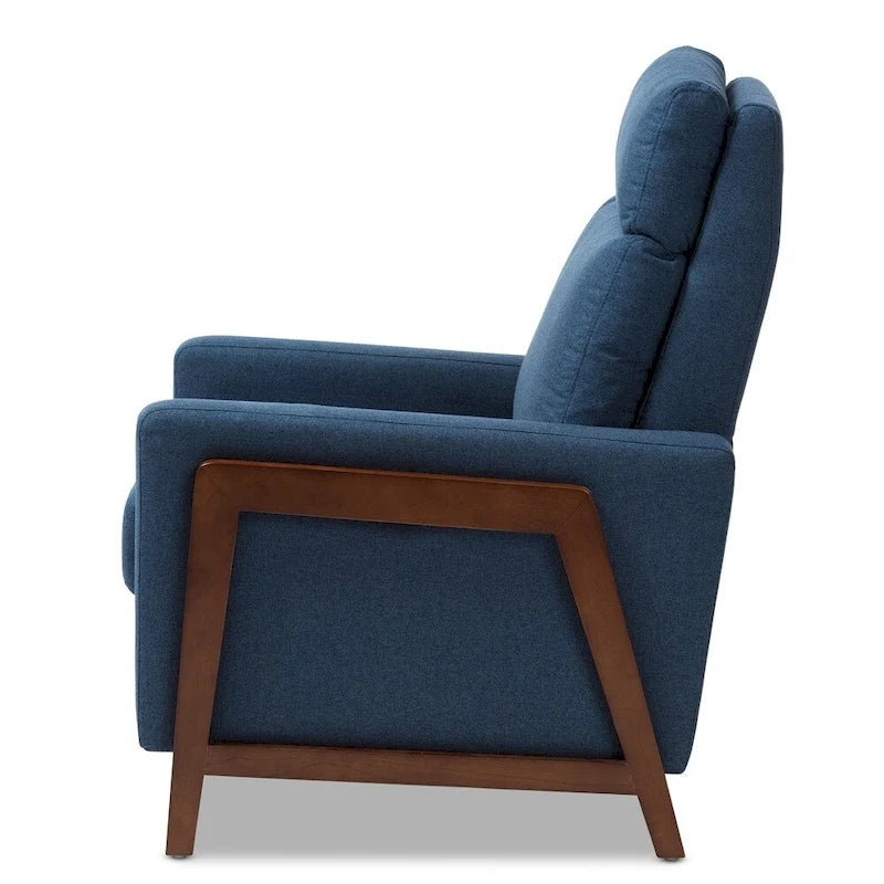 Mid-Century Stoff-Liegesessel