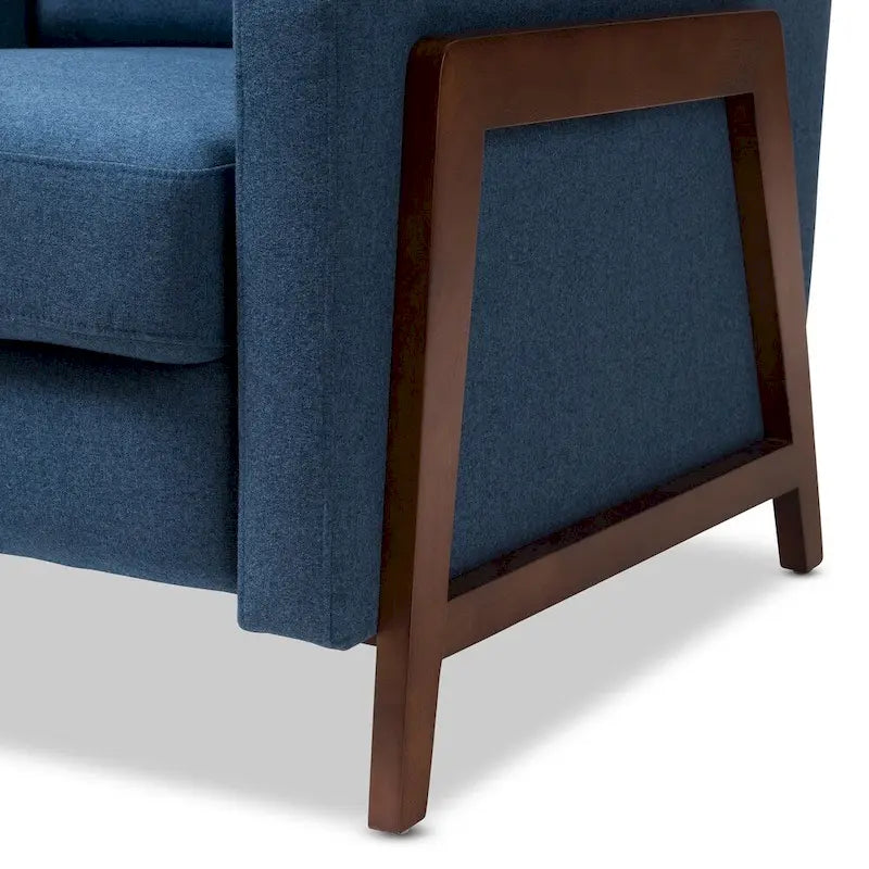 Mid-Century Stoff-Liegesessel