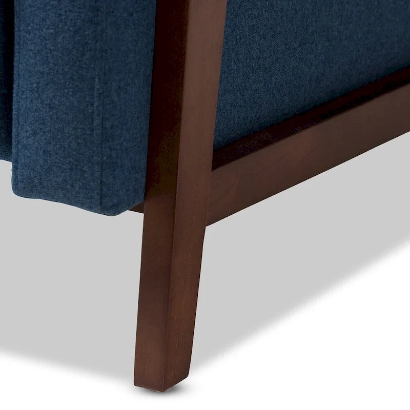 Mid-Century Stoff-Liegesessel
