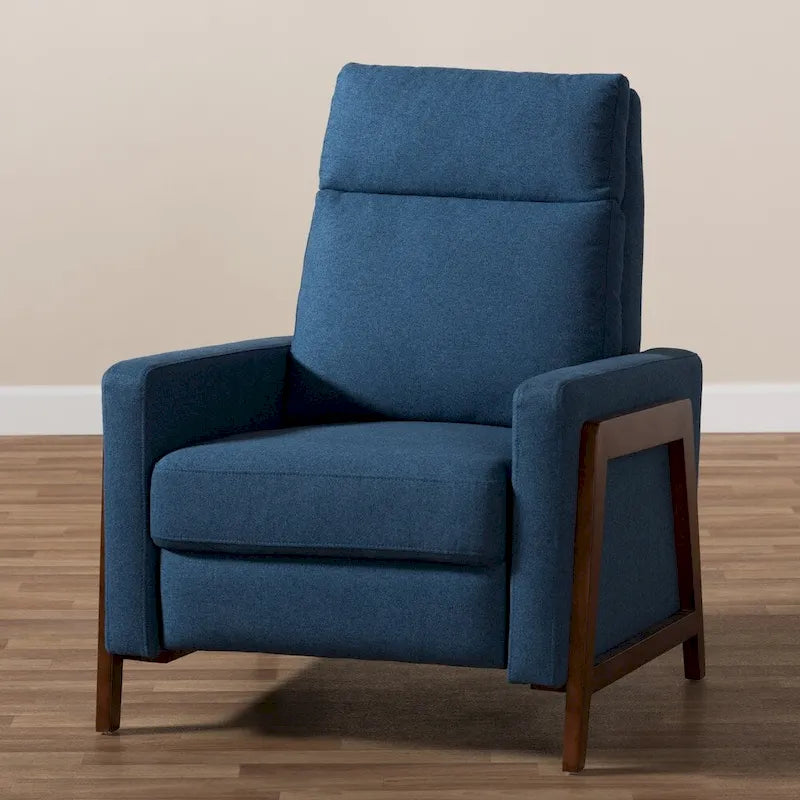 Mid-Century Stoff-Liegesessel