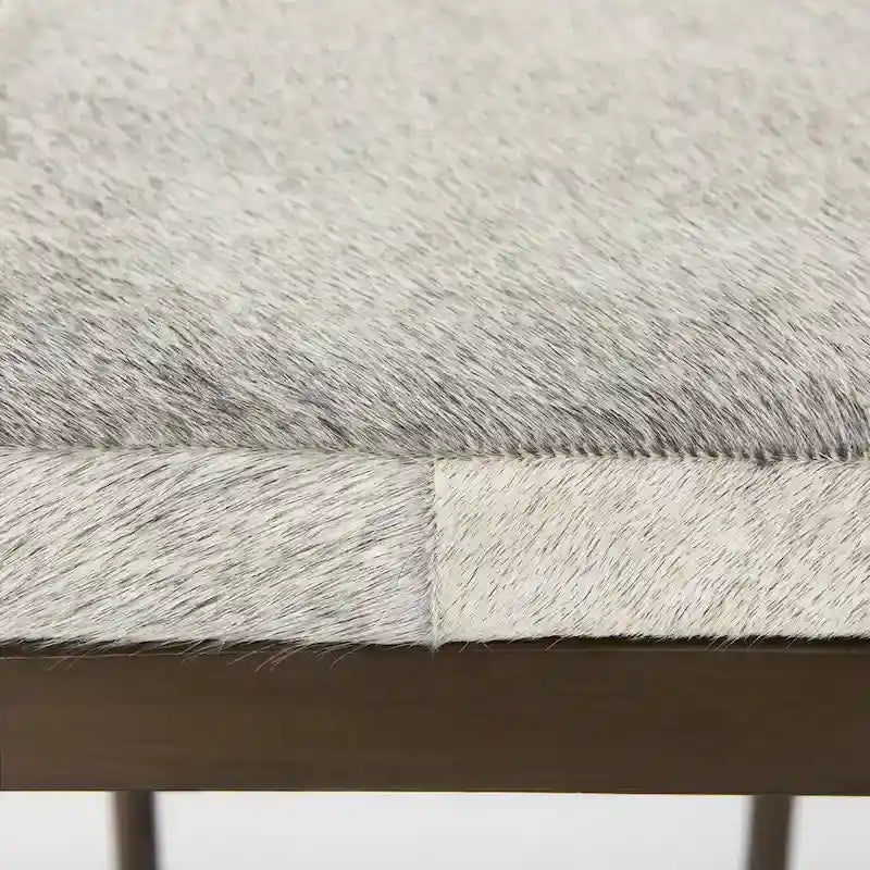 Barhocker mit Sitz aus echtem schwarzem Leder und vernickeltem Metallgestell