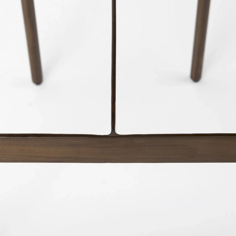 Barhocker mit Sitz aus echtem schwarzem Leder und vernickeltem Metallgestell