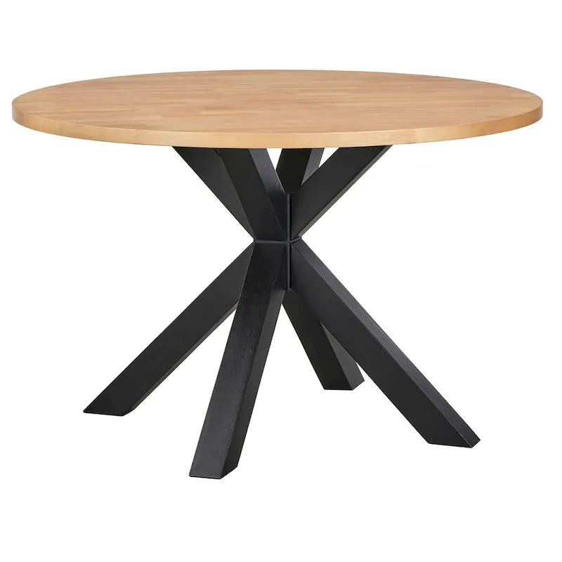 Esstisch im Mid-Century-Stil mit gekreuztem Fuß - 45 Zoll quadratisch