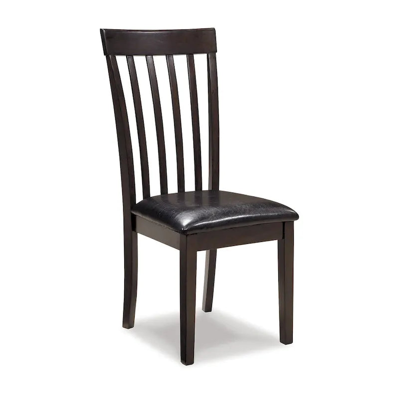 Dunkelbraunes 5-teiliges Esszimmer-Set mit Klapptisch