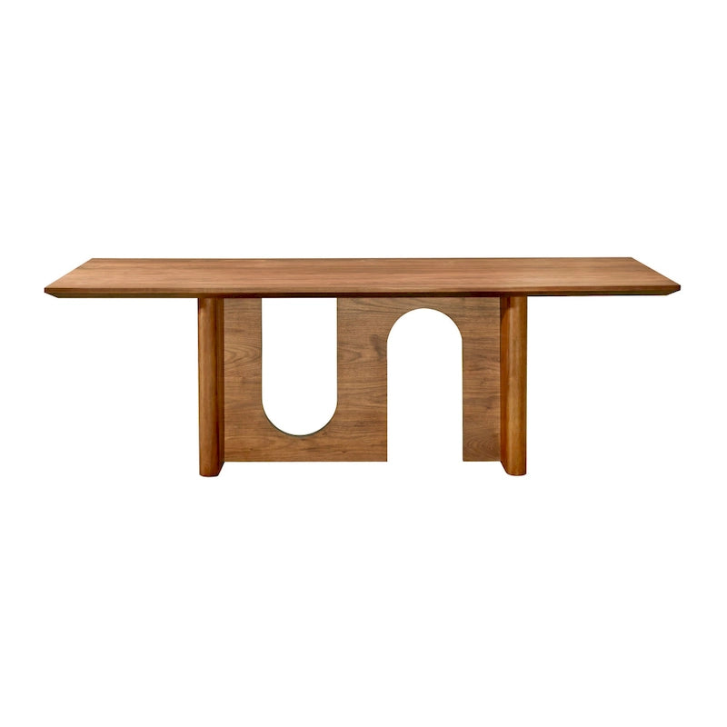 Rechteckiger Esstisch aus Nussholz – 233,7 cm B x 99,8 cm T x 76,2 cm H