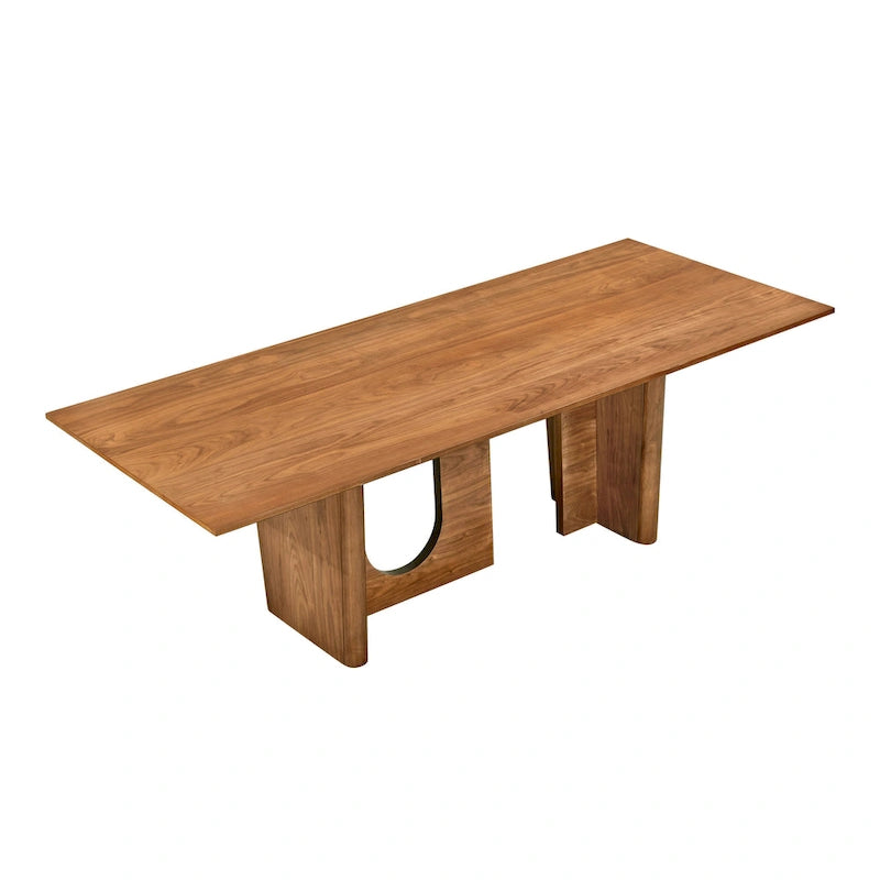 Rechteckiger Esstisch aus Nussholz – 233,7 cm B x 99,8 cm T x 76,2 cm H