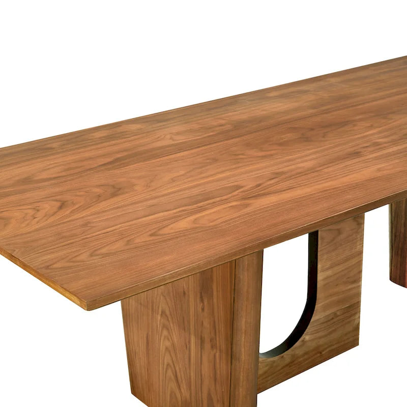 Rechteckiger Esstisch aus Nussholz – 233,7 cm B x 99,8 cm T x 76,2 cm H