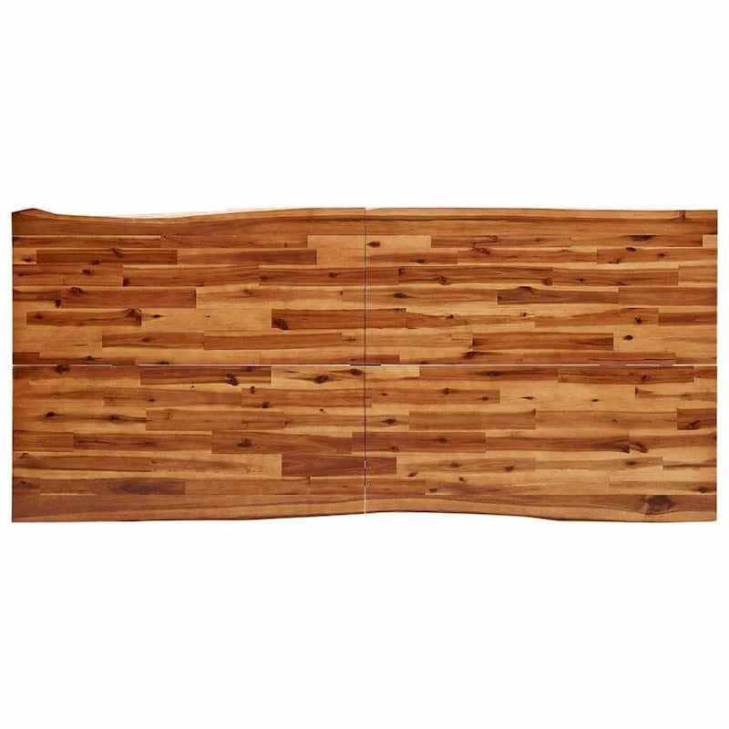Esstisch mit Baumkante 200x90x75 cm Massivholz Akazie