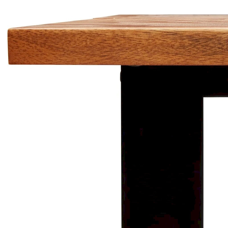 Esstisch mit Baumkante 200x90x75 cm Massivholz Akazie