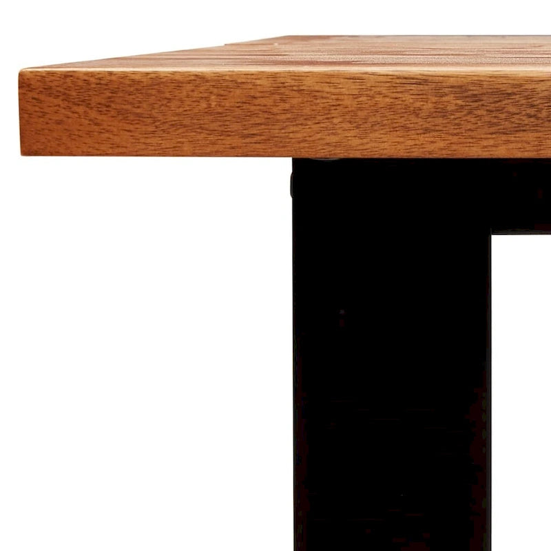 Esstisch mit Baumkante 200x90x75 cm Massivholz Akazie