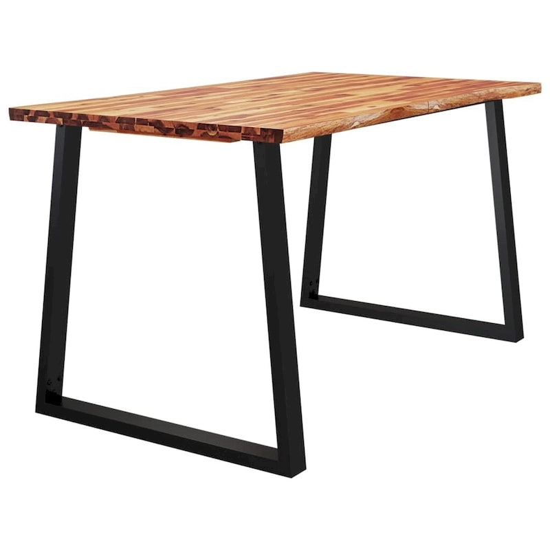 Esstisch mit Baumkante 200x90x75 cm Massivholz Akazie