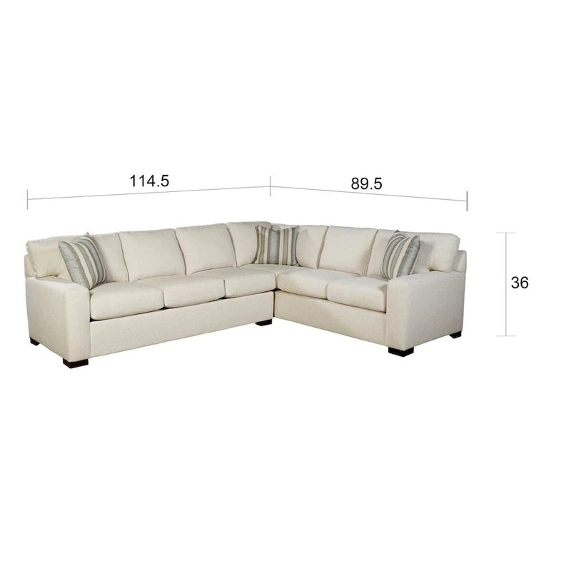 Cremefarbenes Sectional Schlafsofa mit Queen Gel Memory Foam Matratze
