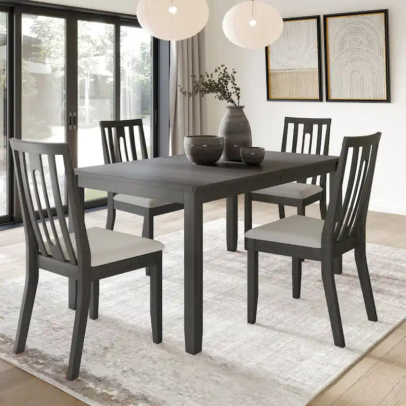 Modernes 5-teiliges Esszimmerset aus Holz