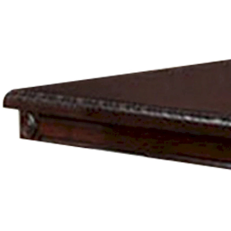 Esstisch 66 Zoll, Verlängerungsplatte, doppelter Säulenfuß, Kirsche Eiche Braun