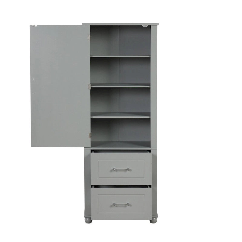 Hoher Badezimmerschrank, freistehender Aufbewahrungsschrank