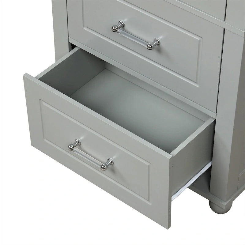 Hoher Badezimmerschrank, freistehender Aufbewahrungsschrank