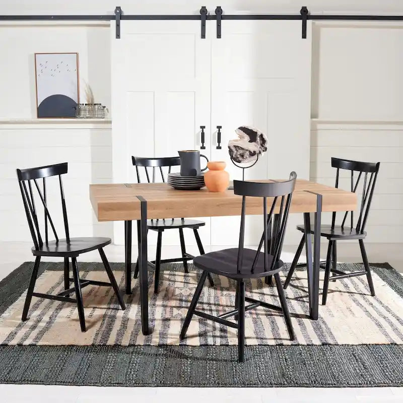 Esstisch im Mid-Century Industrial Rustic Stil – 150 cm B x 89 cm T x 76 cm H