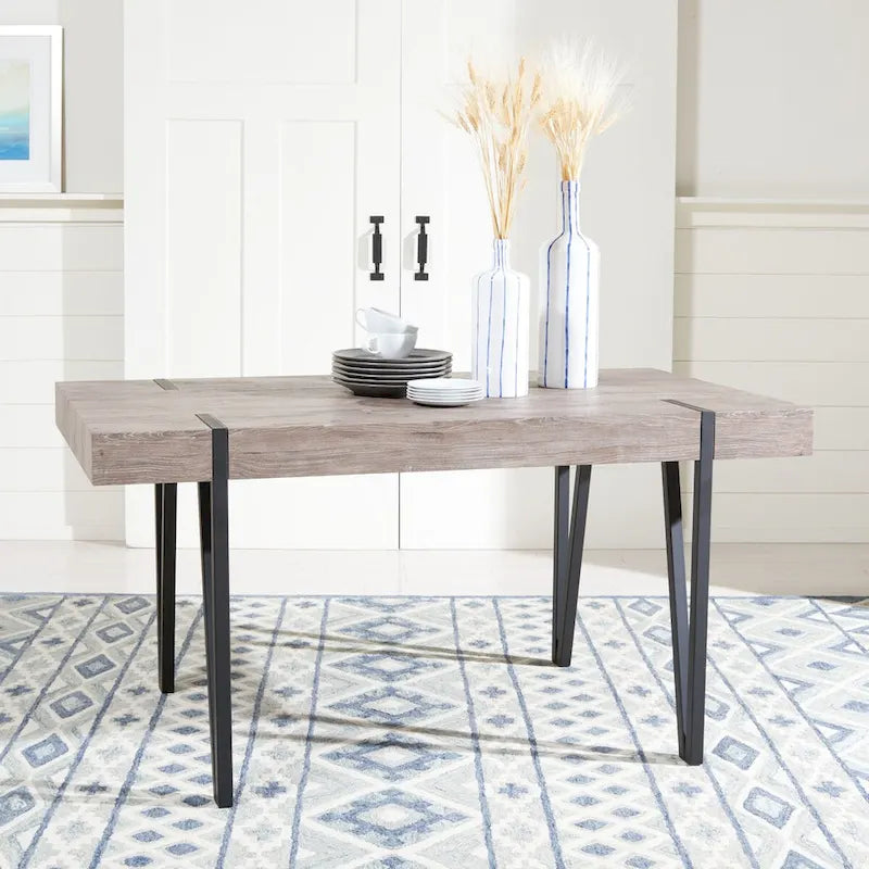 Esstisch im Mid-Century Industrial Rustic Stil – 150 cm B x 89 cm T x 76 cm H