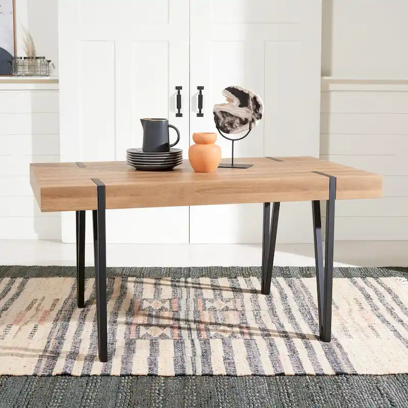 Esstisch im Mid-Century Industrial Rustic Stil – 150 cm B x 89 cm T x 76 cm H