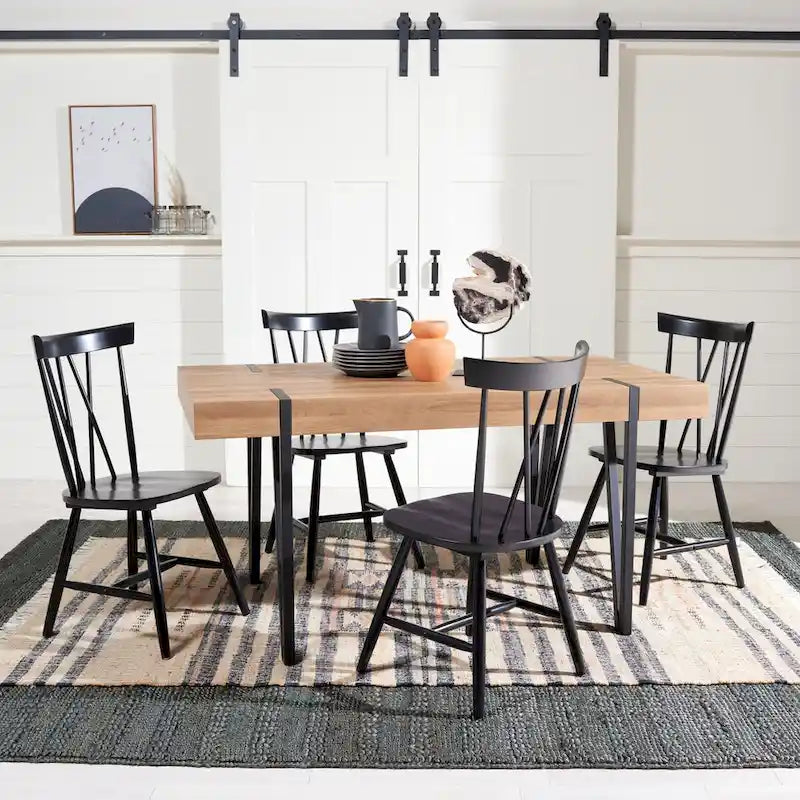 Esstisch im Mid-Century Industrial Rustic Stil – 150 cm B x 89 cm T x 76 cm H