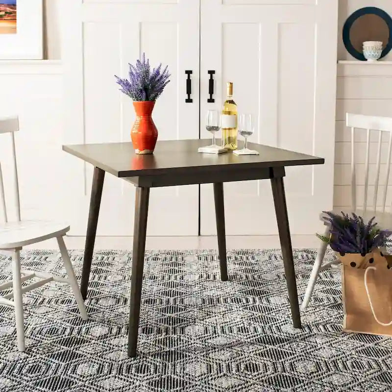 36" quadratischer Esstisch mit Beinen im Vintage-Stil