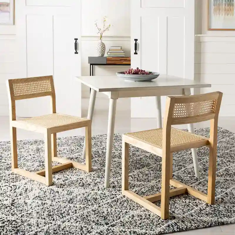 36" quadratischer Esstisch mit Beinen im Vintage-Stil